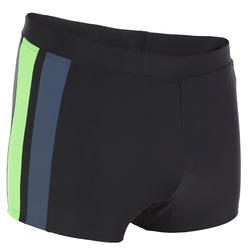 MAILLOT DE BAIN HOMME BOXER B-ACTIVE YOKE NOIR VERT