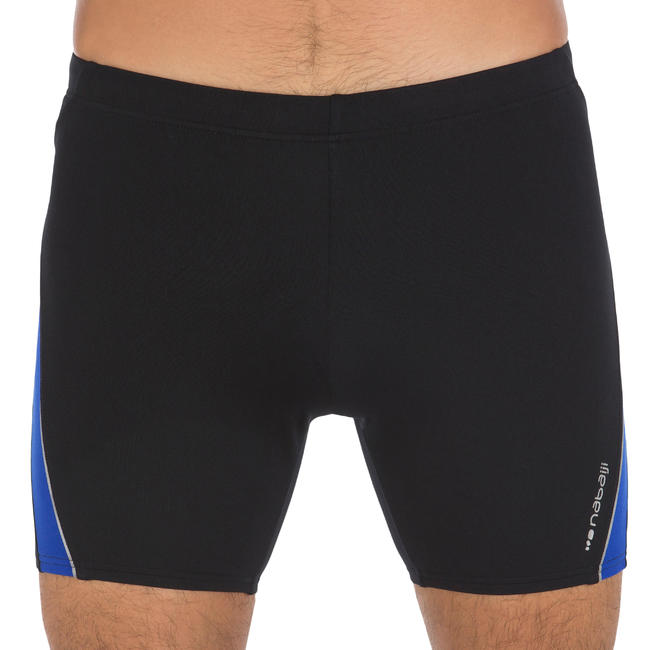 Buy B Ready Men'S Long Swim Shorts Black Blue Online At Decathlon.In