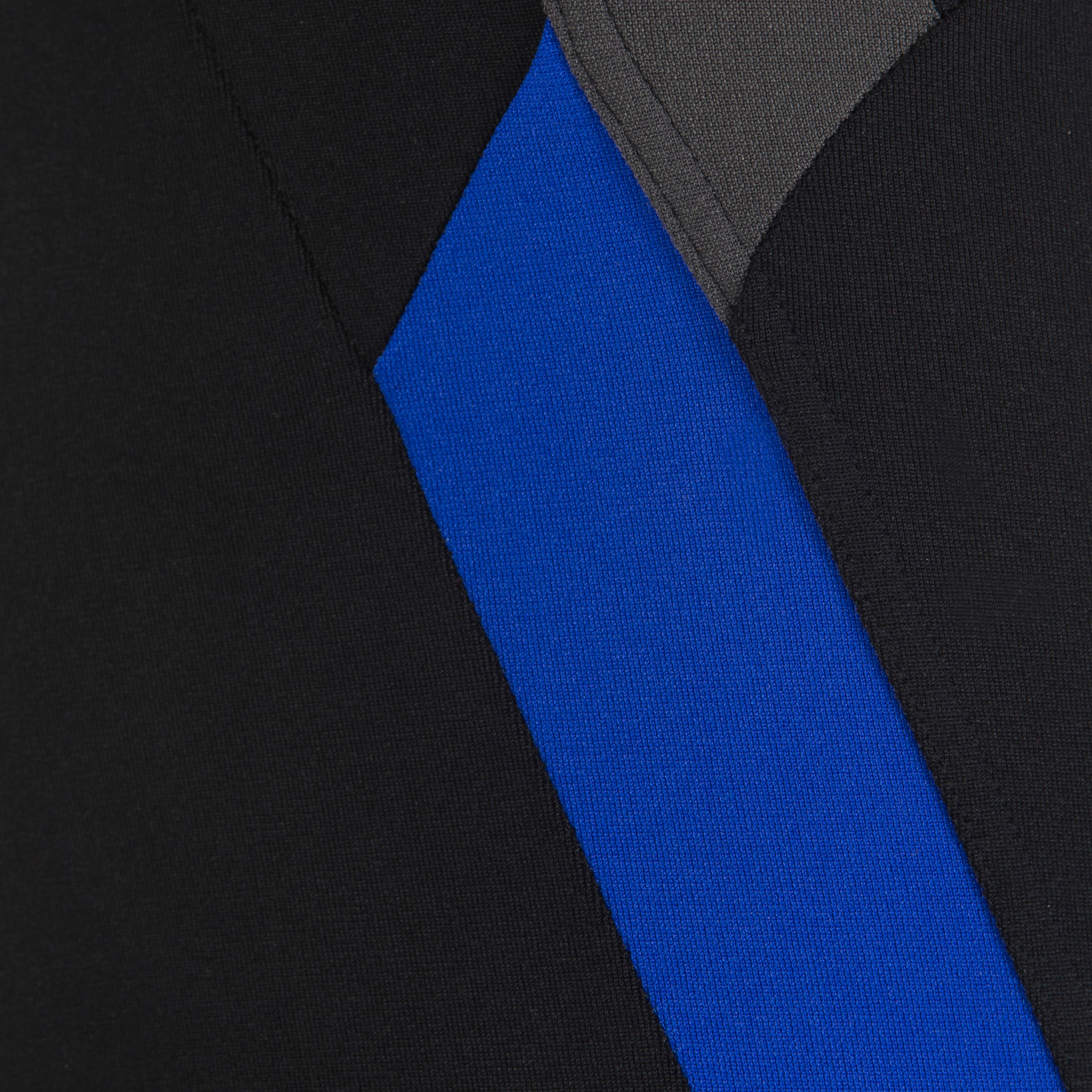 MEN'S LONG SWIMMING BOXERS - BLACK / BLUE 7/9