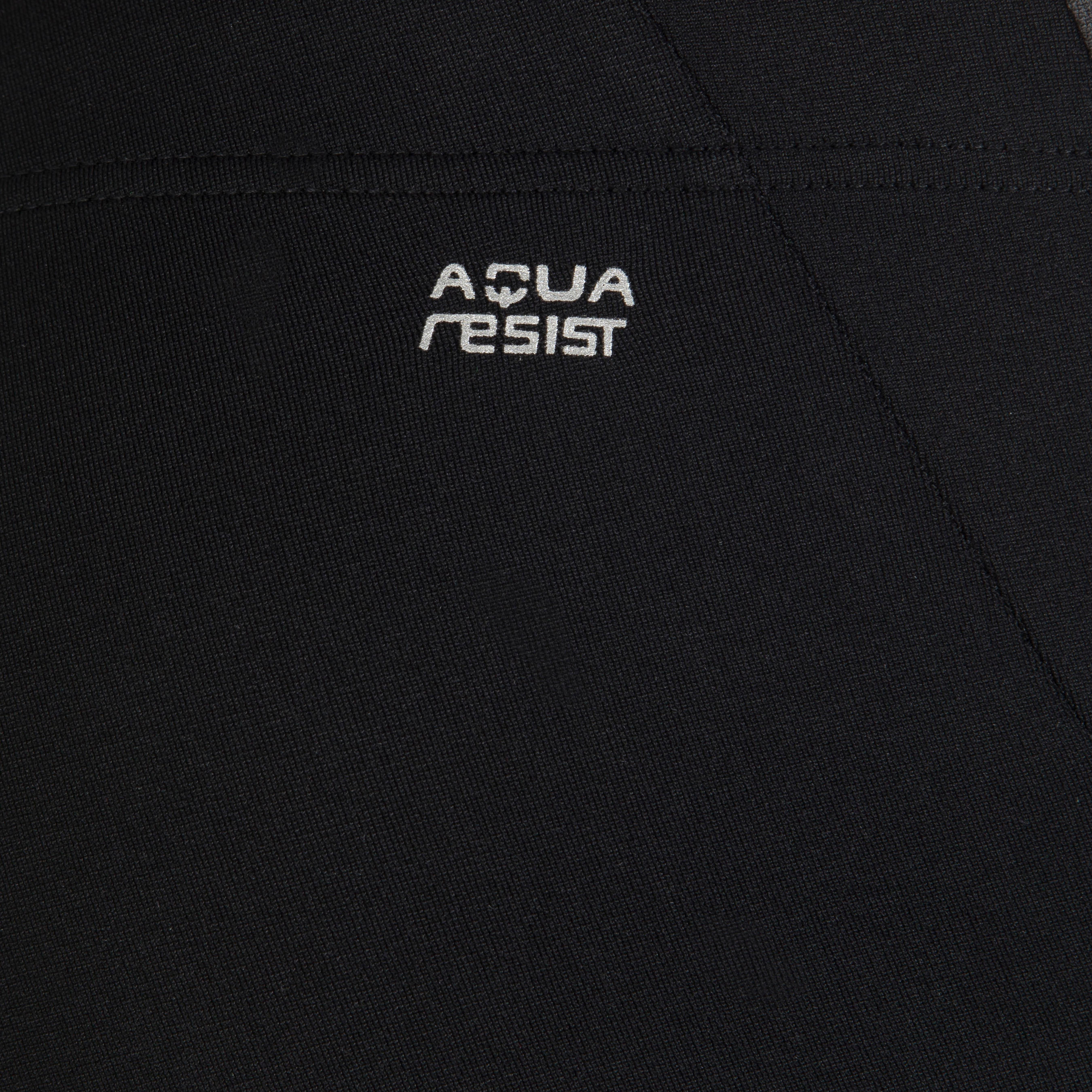 MEN'S LONG SWIMMING BOXERS - BLACK / BLUE 8/9