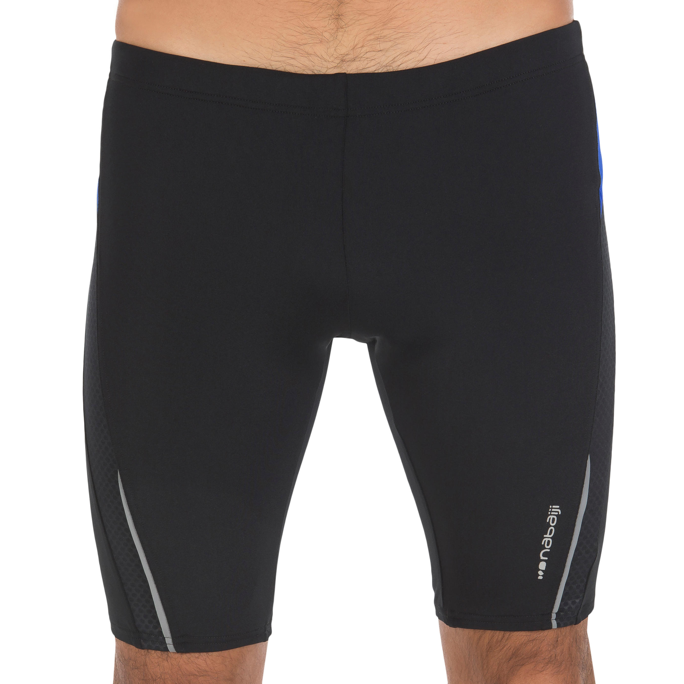 B-FIRST DOTJAMMER MEN'S SWIM SHORTS - BLACK BLUE