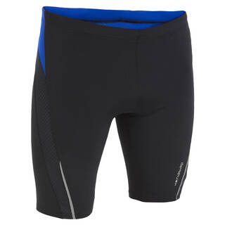 B-FIRST DOTJAMMER MEN'S SWIM SHORTS - BLACK BLUE