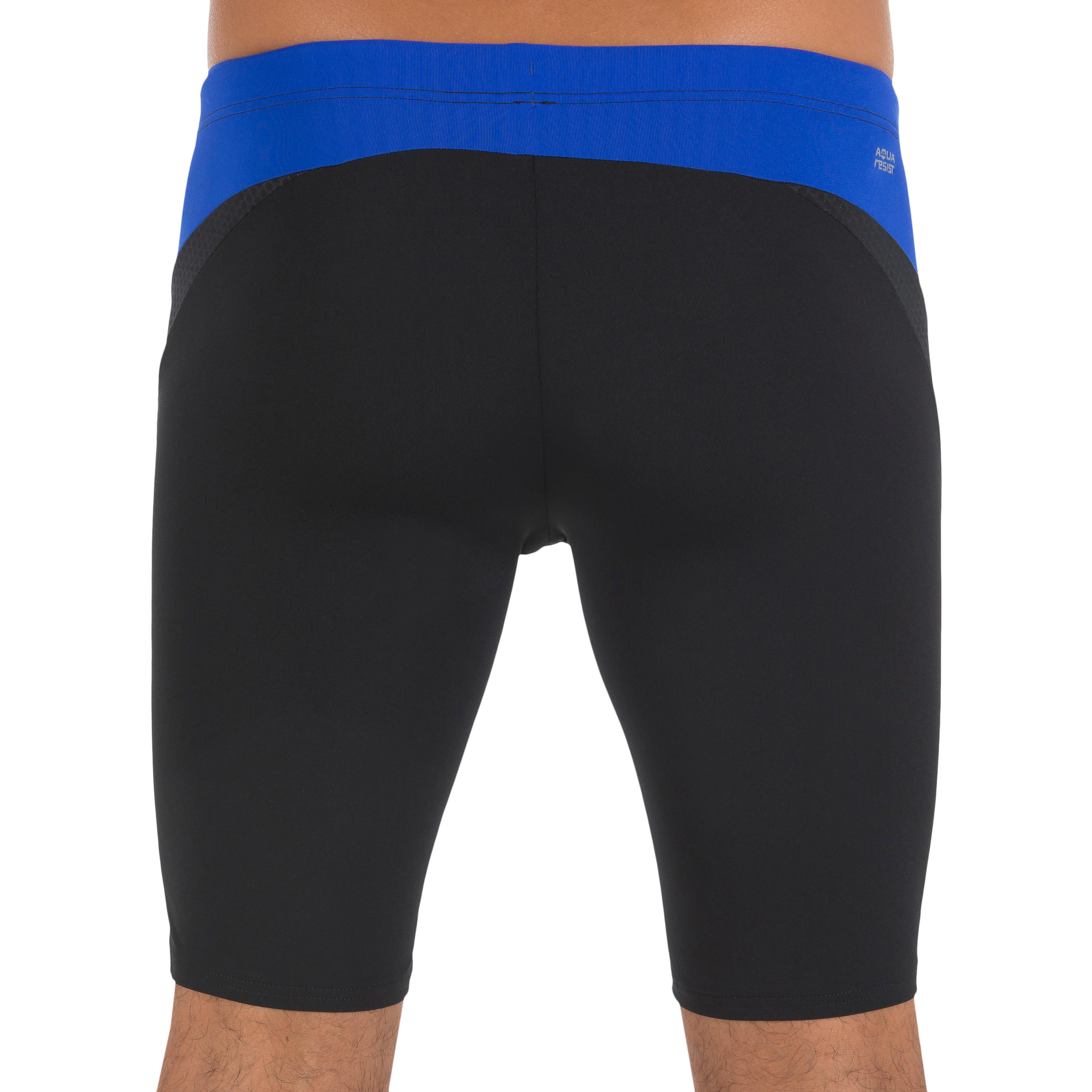B-FIRST DOTJAMMER MEN'S SWIM SHORTS - BLACK BLUE