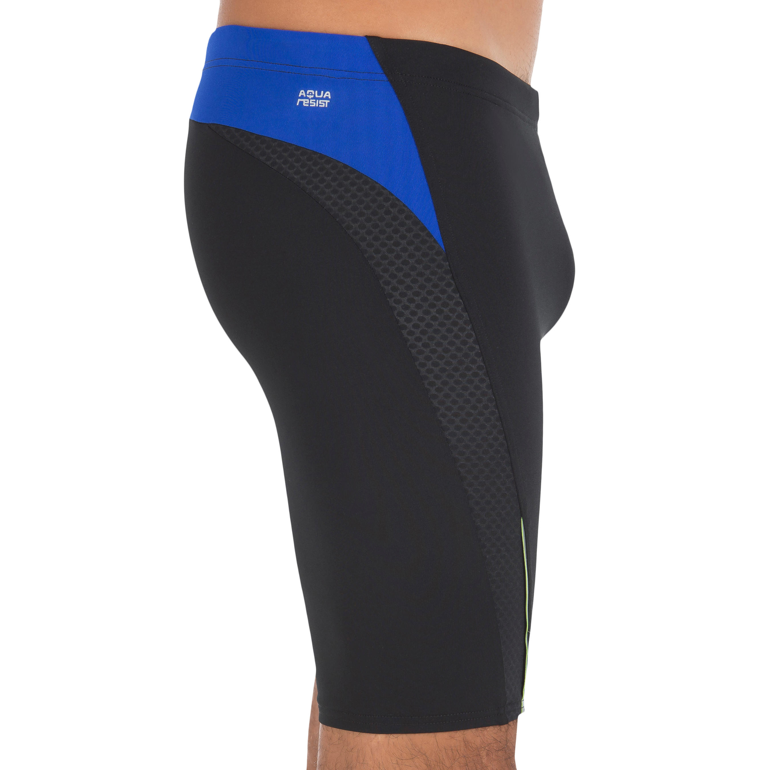 B-FIRST DOTJAMMER MEN'S SWIM SHORTS - BLACK BLUE