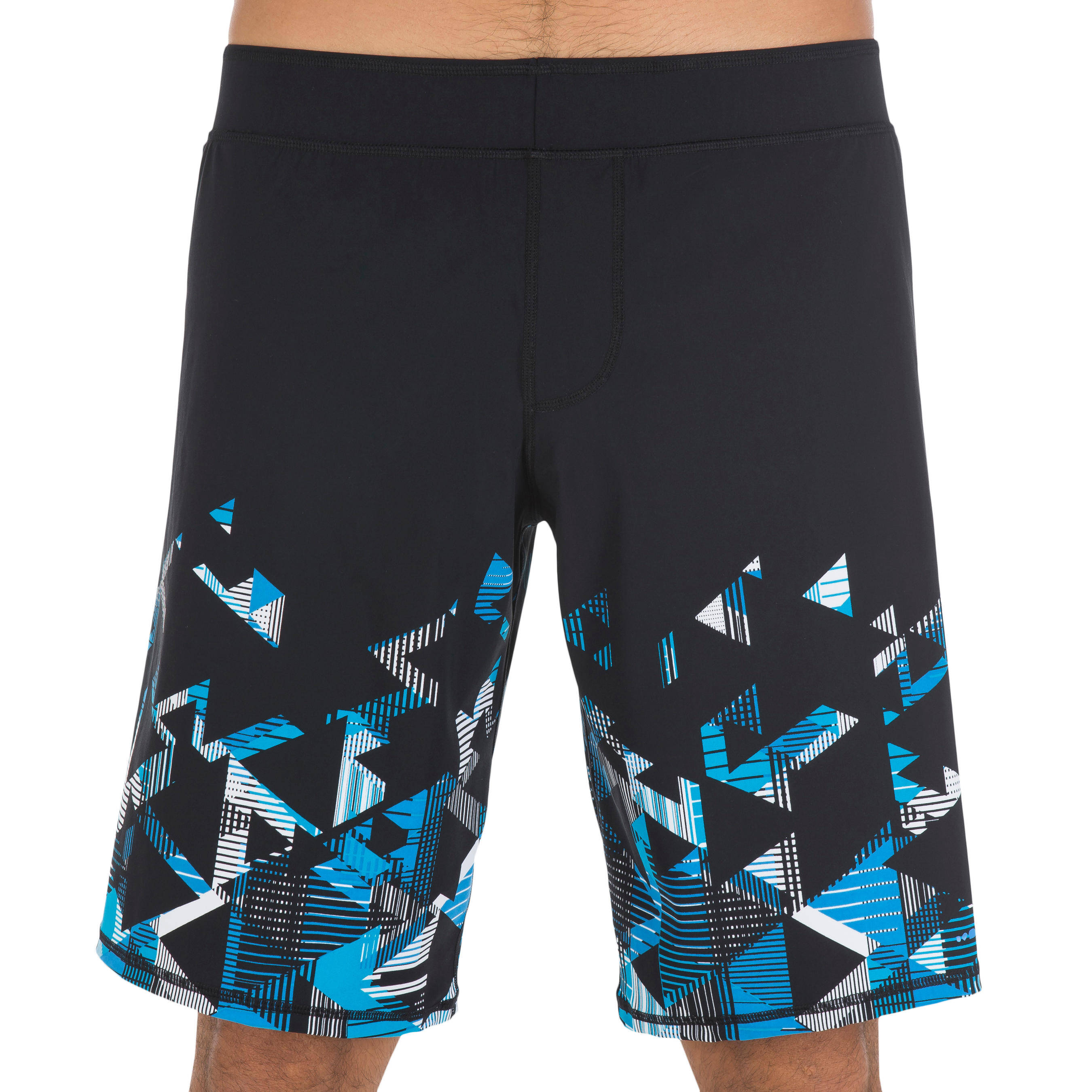 MEN'S SWIMSHORT 190 LONG STRIL BLUE -  2