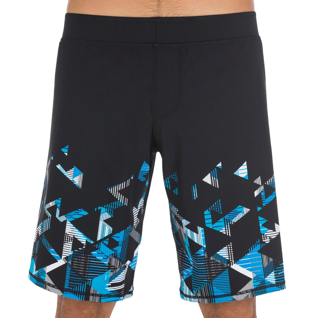 Schwimmshorts Herren - Swimshort 100 Long Bana türkis/marineblau 