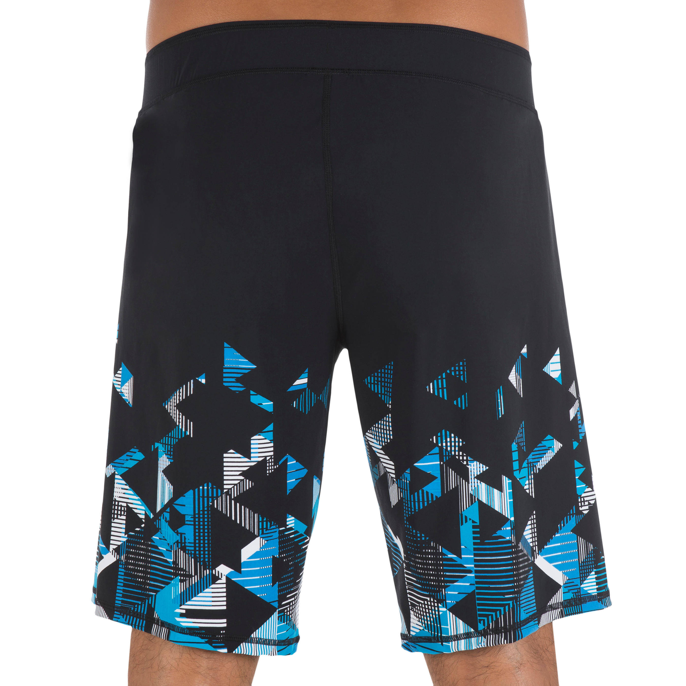 MEN'S SWIMSHORT 190 LONG STRIL BLUE -  3