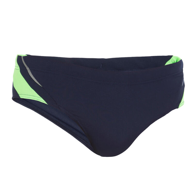 MAILLOT DE BAIN HOMME SLIP 900 YOKE DK BLEU VERT