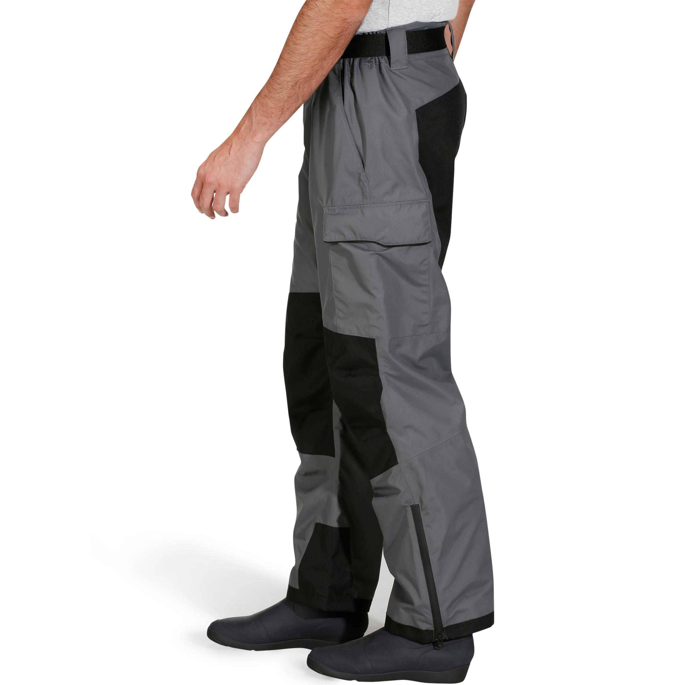 Fishing waterproof trousers 500 grey 5/15