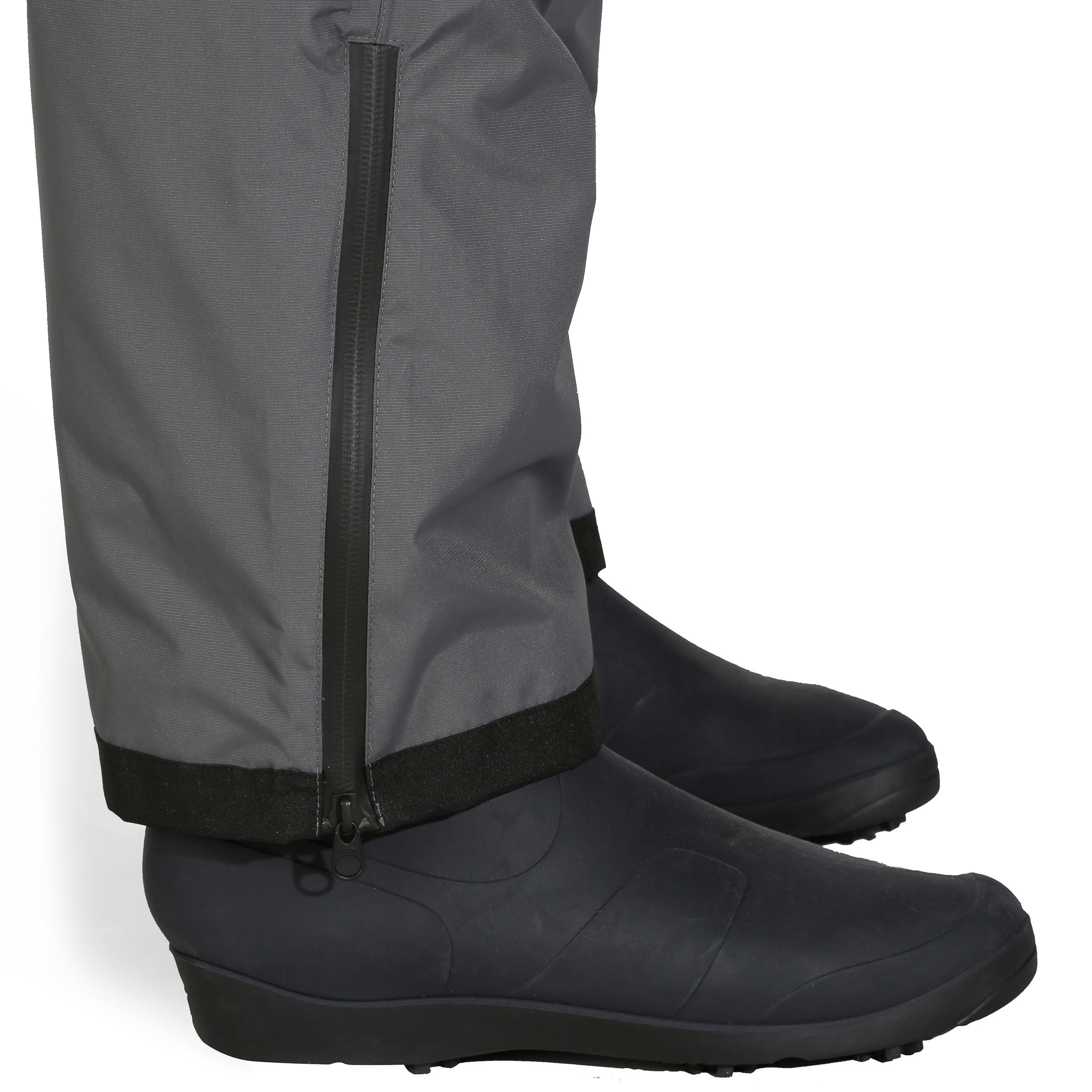 Fishing waterproof trousers 500 grey 6/15