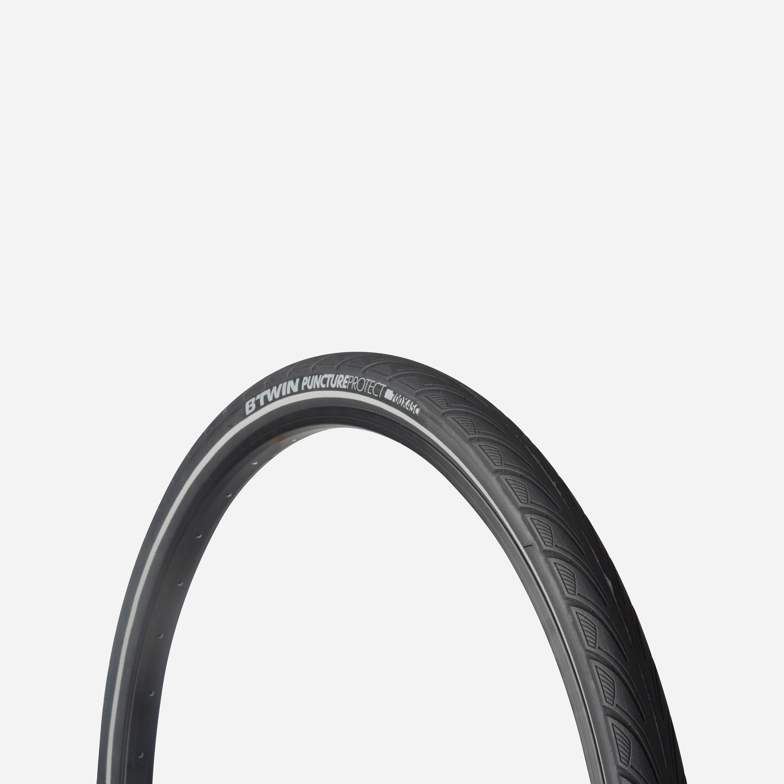 Elops - Pneu Velo De Ville City 5 Protect Noir 700x45 / Etrto 44--622 - Pneu - Pneus/pieces/portage/rangement/electrifi - - Taille Unique - Decathlon