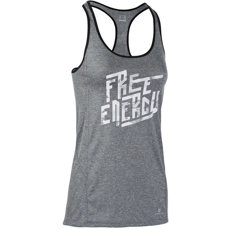 DOMYOS Energy Women's Long Breathable Fitness Tank Top...