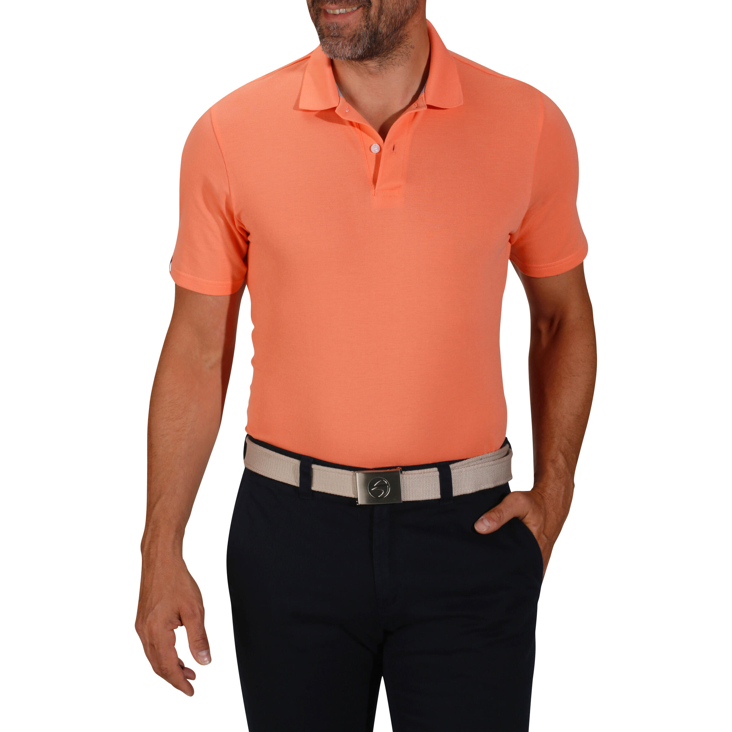 Men's Golf Polo 500 - Coral 2/12
