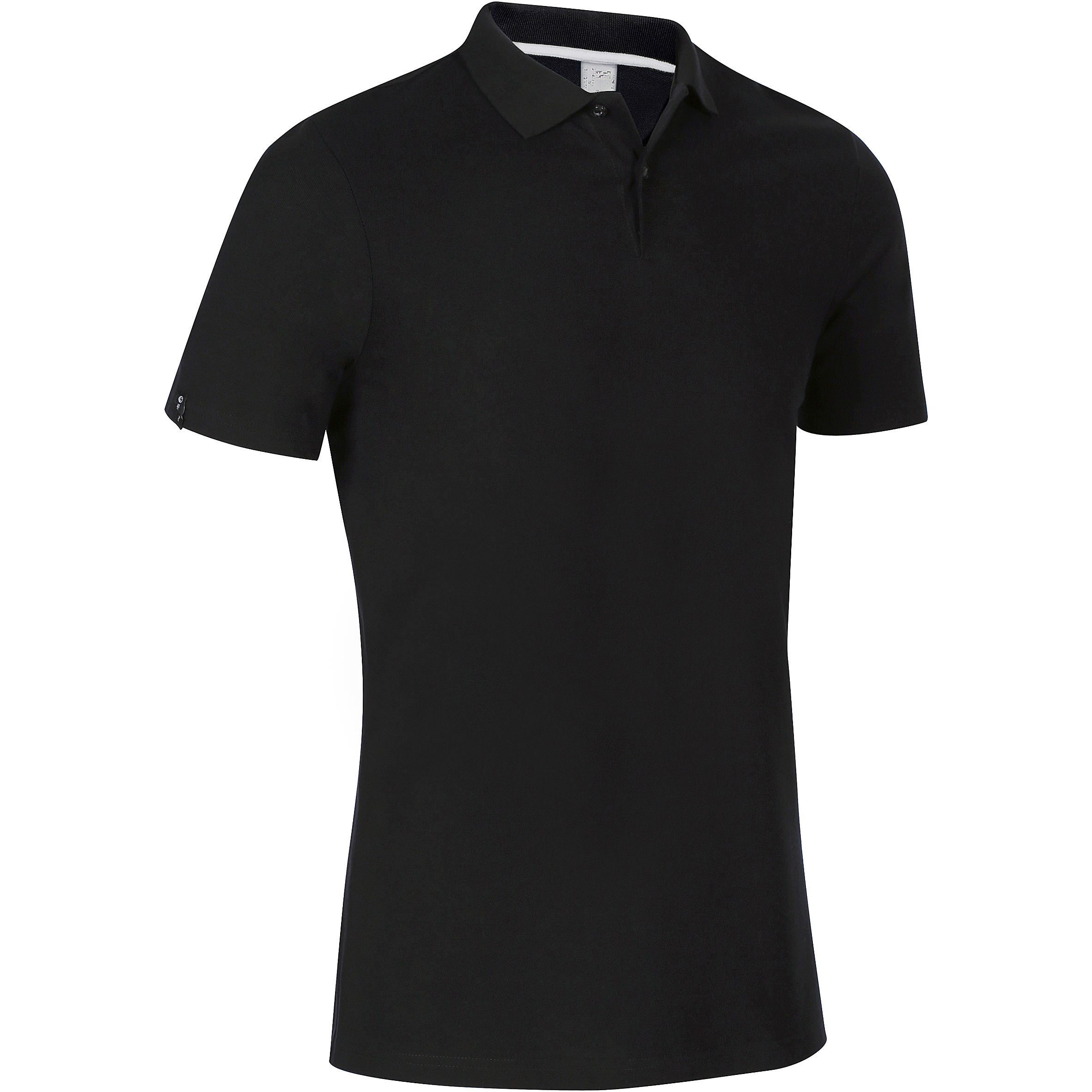 Polo de golf manches courtes homme MW500 noir 40/63