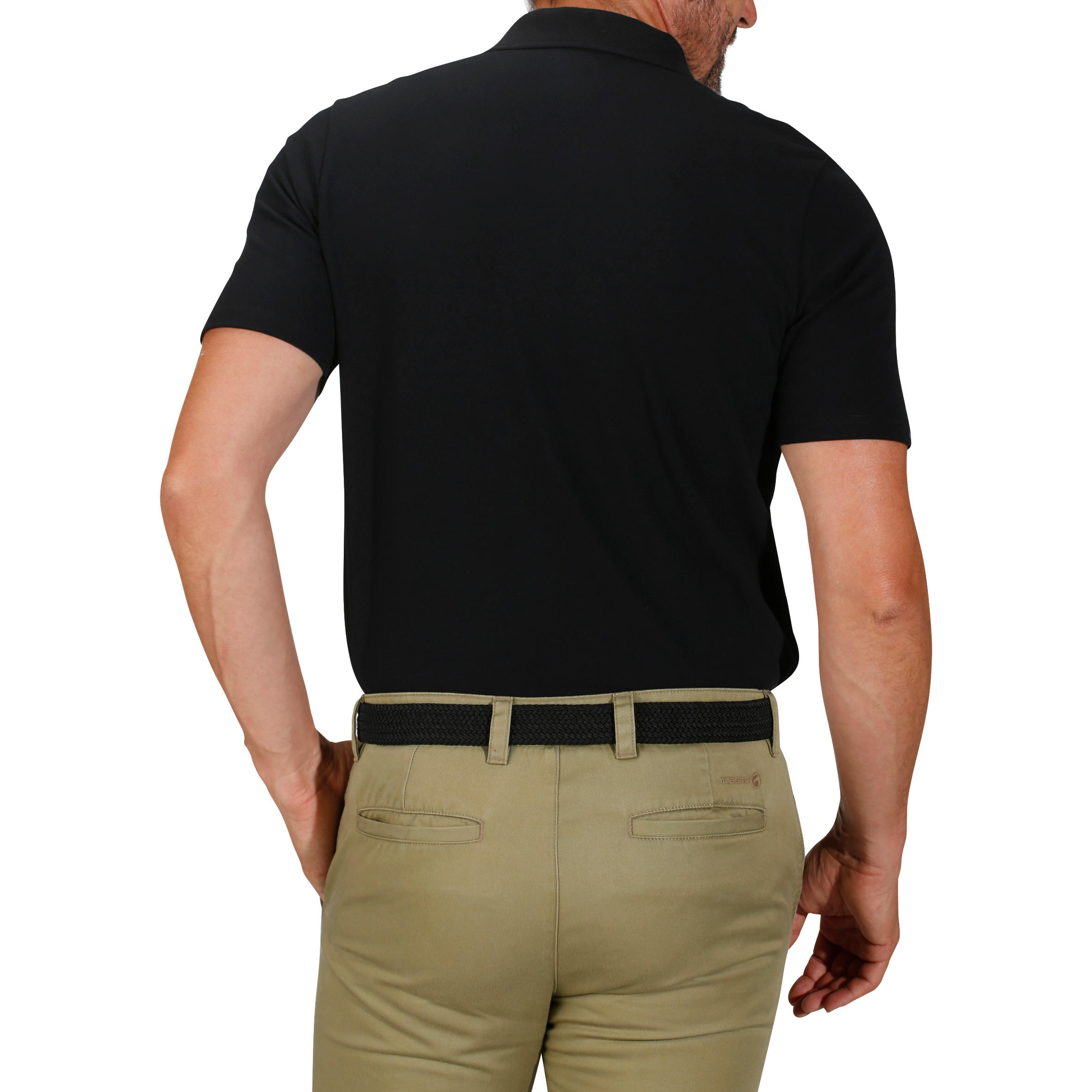 Polo de golf manches courtes homme MW500 noir 39/63