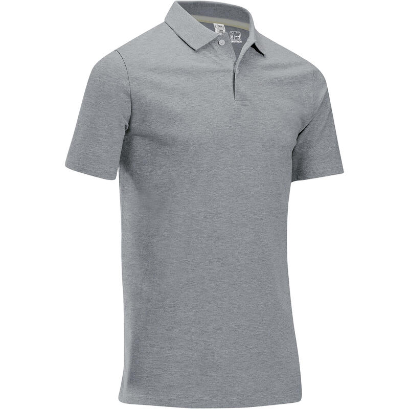 Polo de golf manches courtes homme MW500 gris chiné