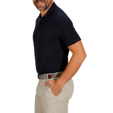 Polo de golf manches courtes homme MW500 bleu marine