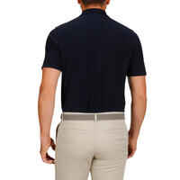 Men's golf short-sleeved polo shirt MW500 navy blue