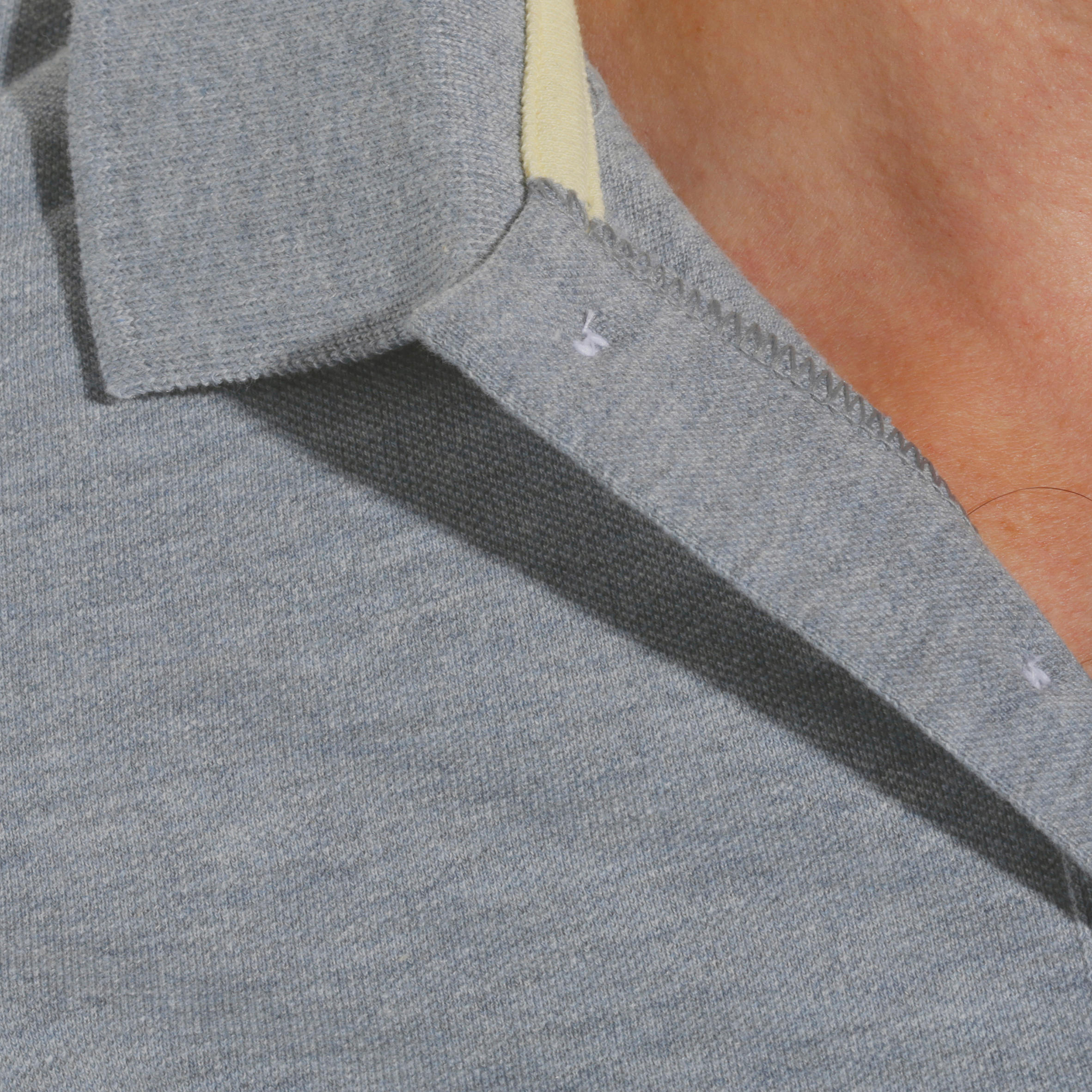 Men's golf short-sleeved polo shirt MW500 mottled grey 27/39