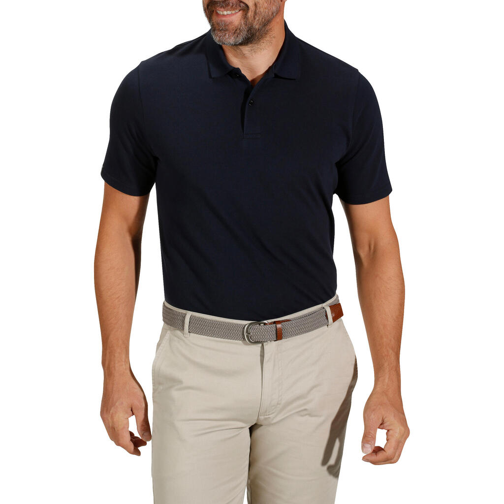 Polo de golf manches courtes homme MW500 blanc