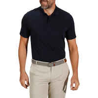 Men's golf short-sleeved polo shirt MW500 navy blue