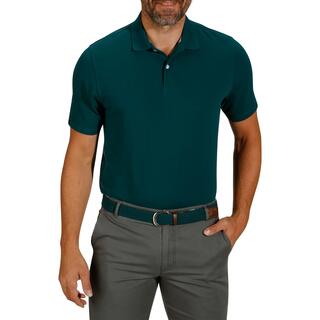 Men Golf Polo T-Shirt Cotton Regular Fit Green MW500