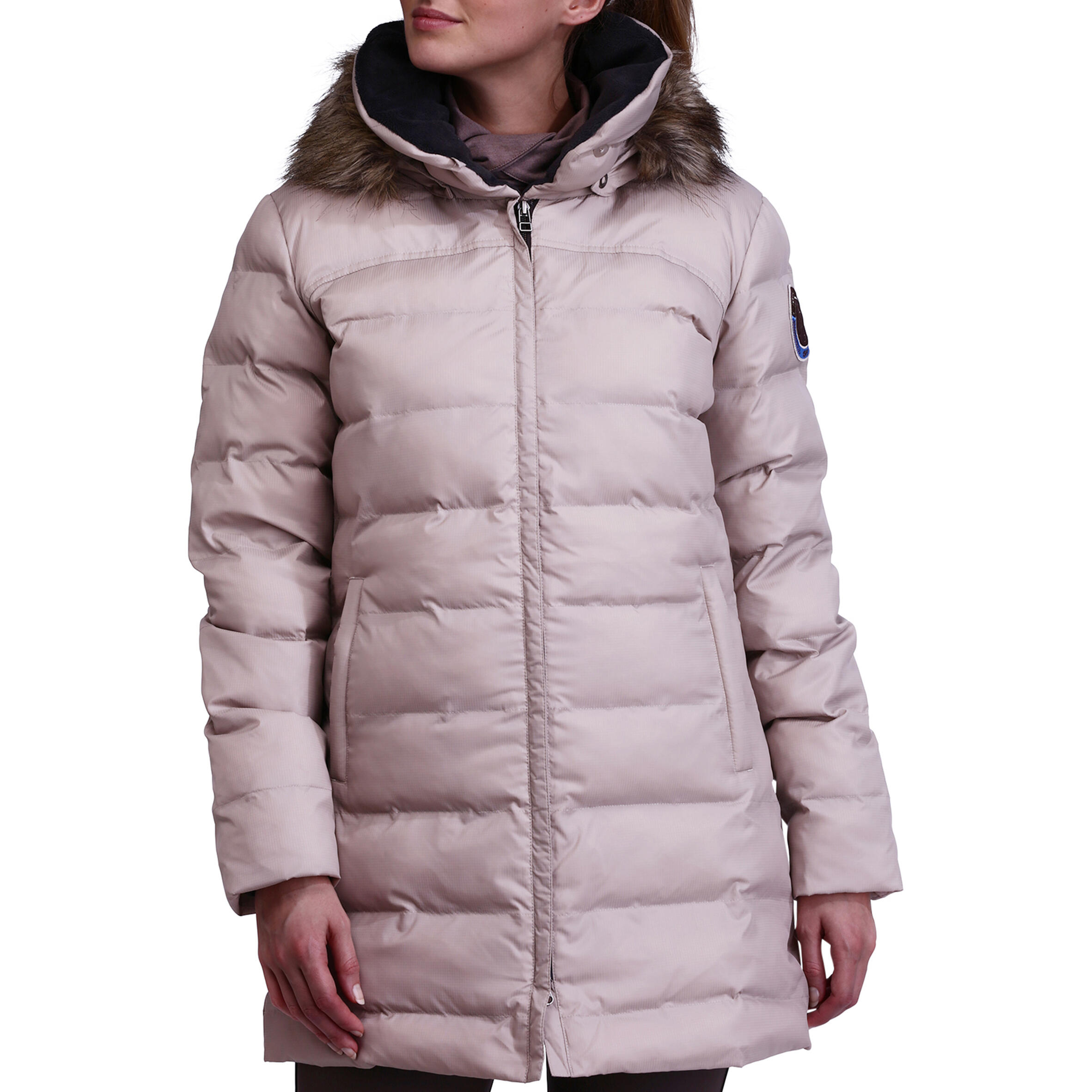 Piumino equitazione PADDOCK donna beige 2/25