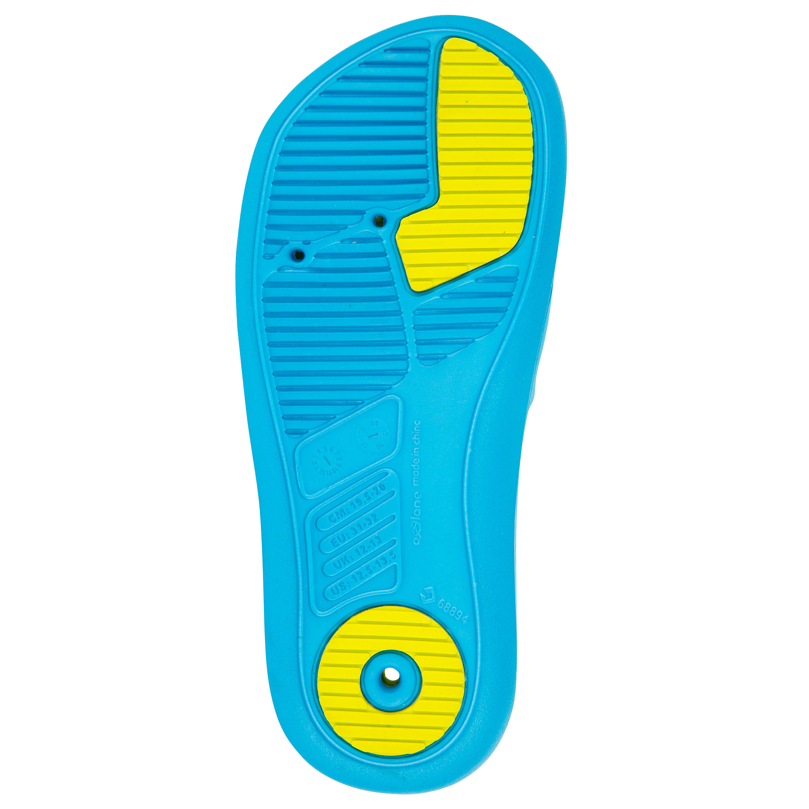 BOYS’ METASLAP SSU 500 POOL SANDALS BLUE GREEN 2/4