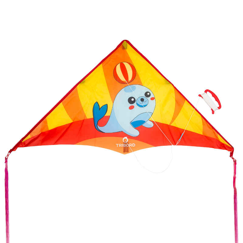 Delta red singleline kite Decathlon