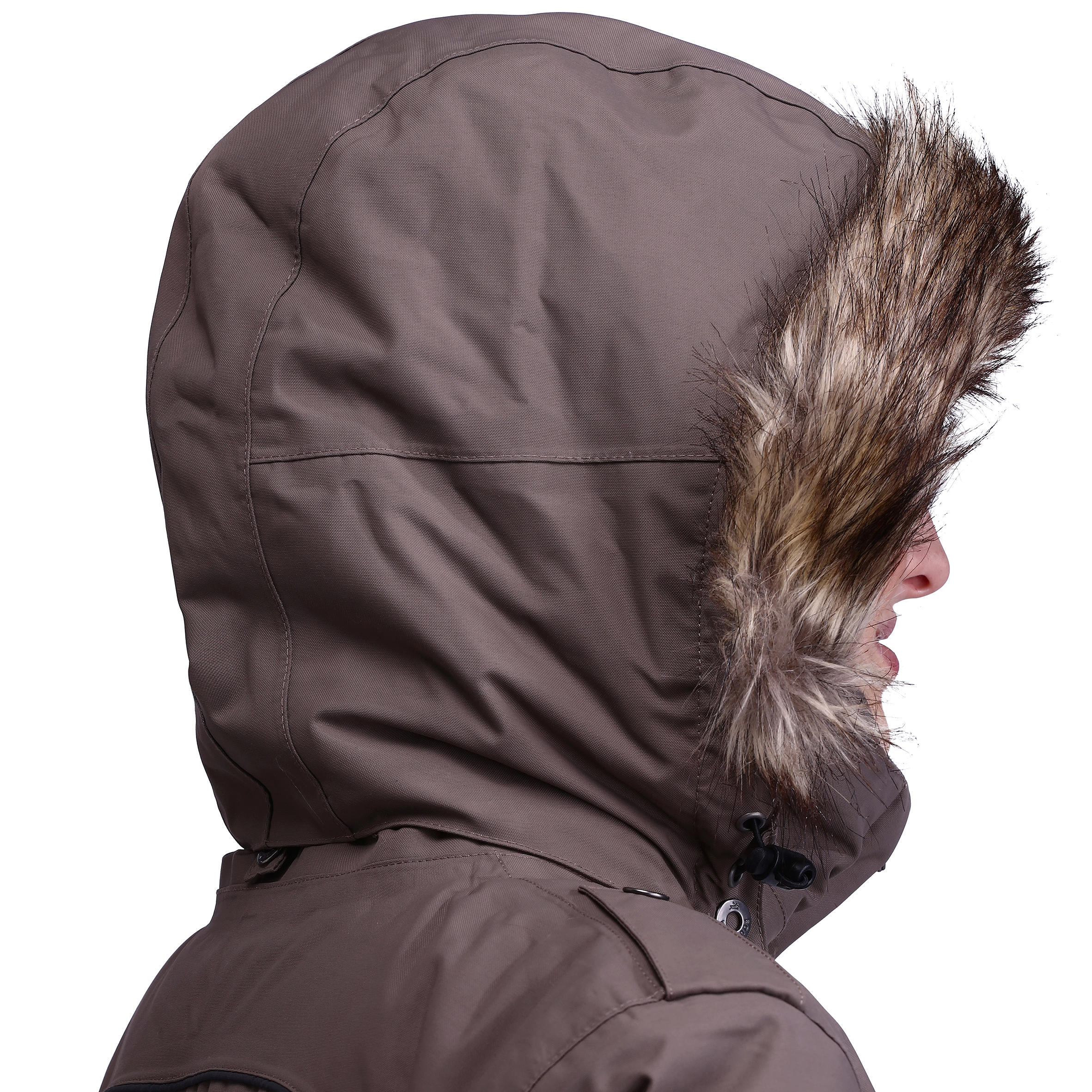Paddock Women's Warm Horse Riding Parka - Brown 17/24