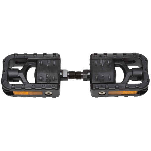 
      City Bike Resin Folding Platform Pedals - Black
  