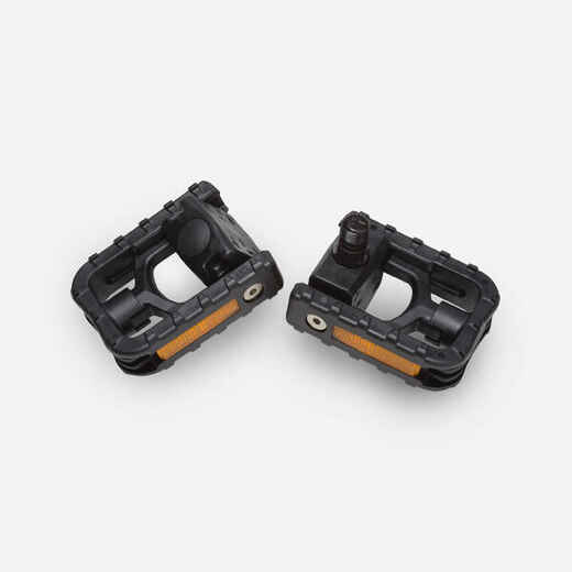 
      City Bike Resin Folding Platform Pedals - Black
  