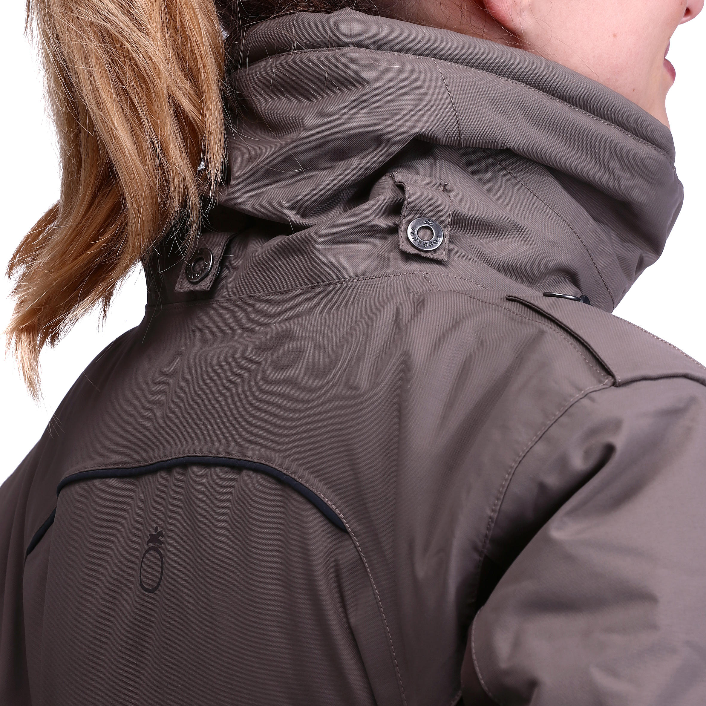 Paddock Women's Warm Horse Riding Parka - Brown 18/24