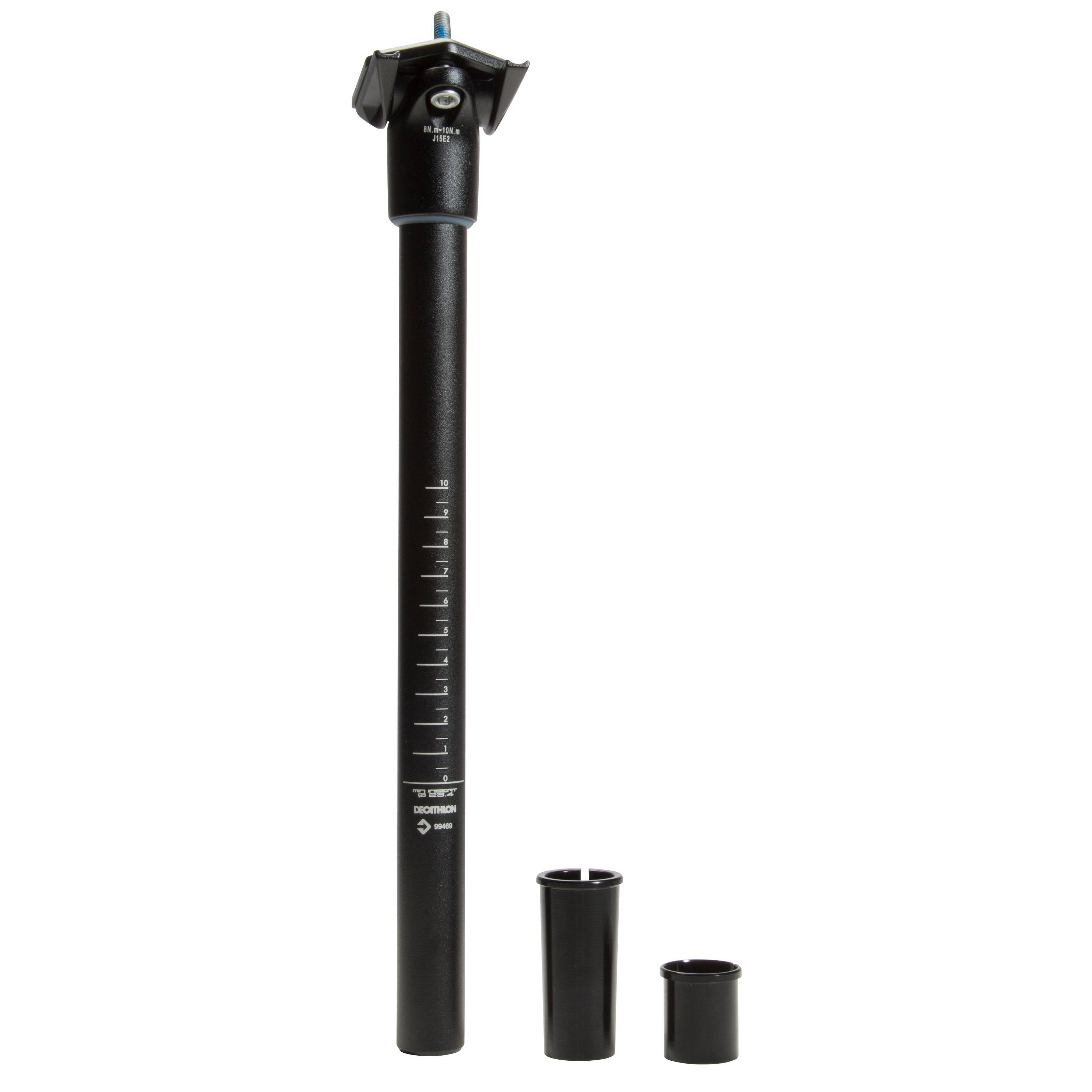 Cycling Seat Post 23.4mm Diameter with adaptor 25mm to 27.2mm -  3