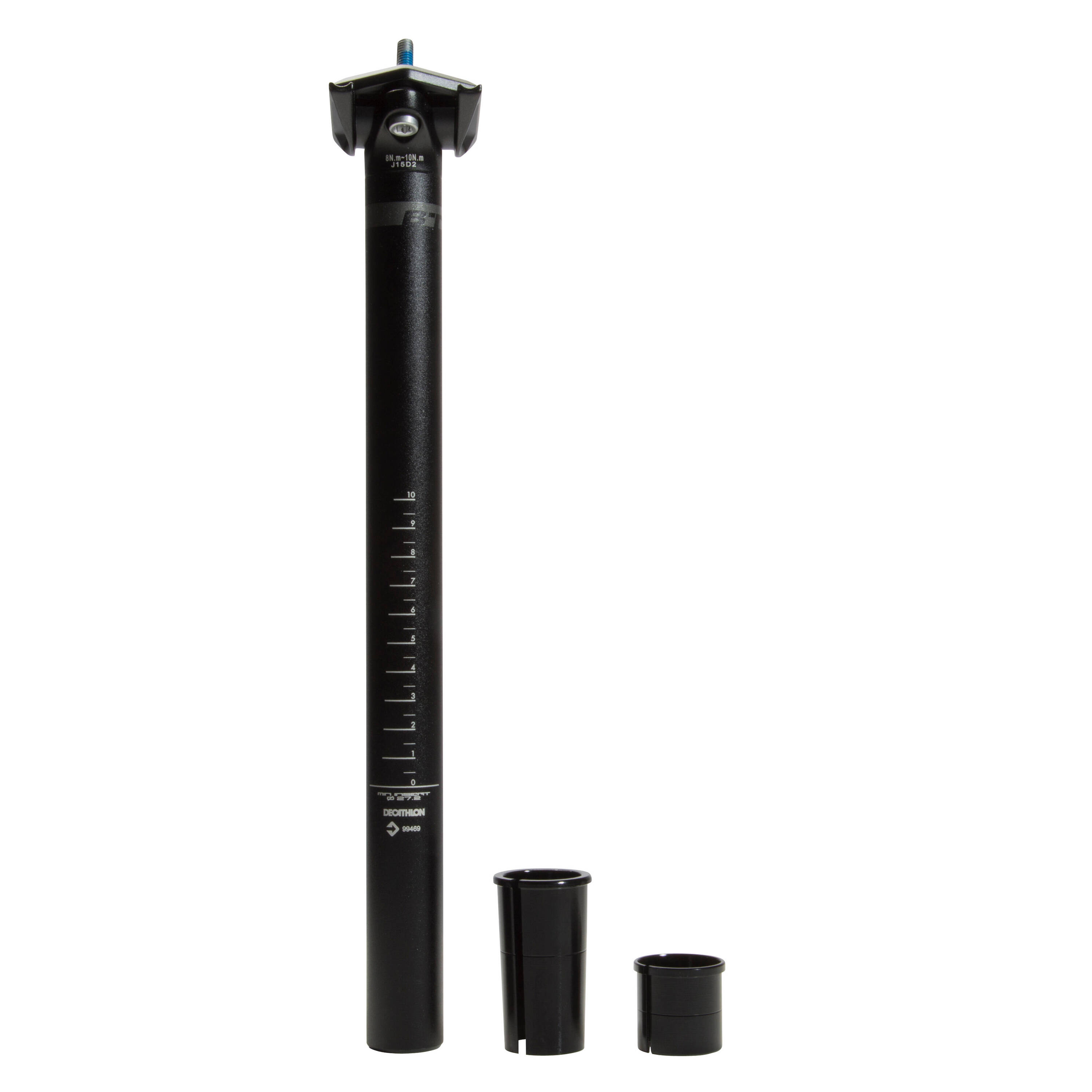 Seat Post 27.2mm - 29.8mm to 33mm - Black -  3