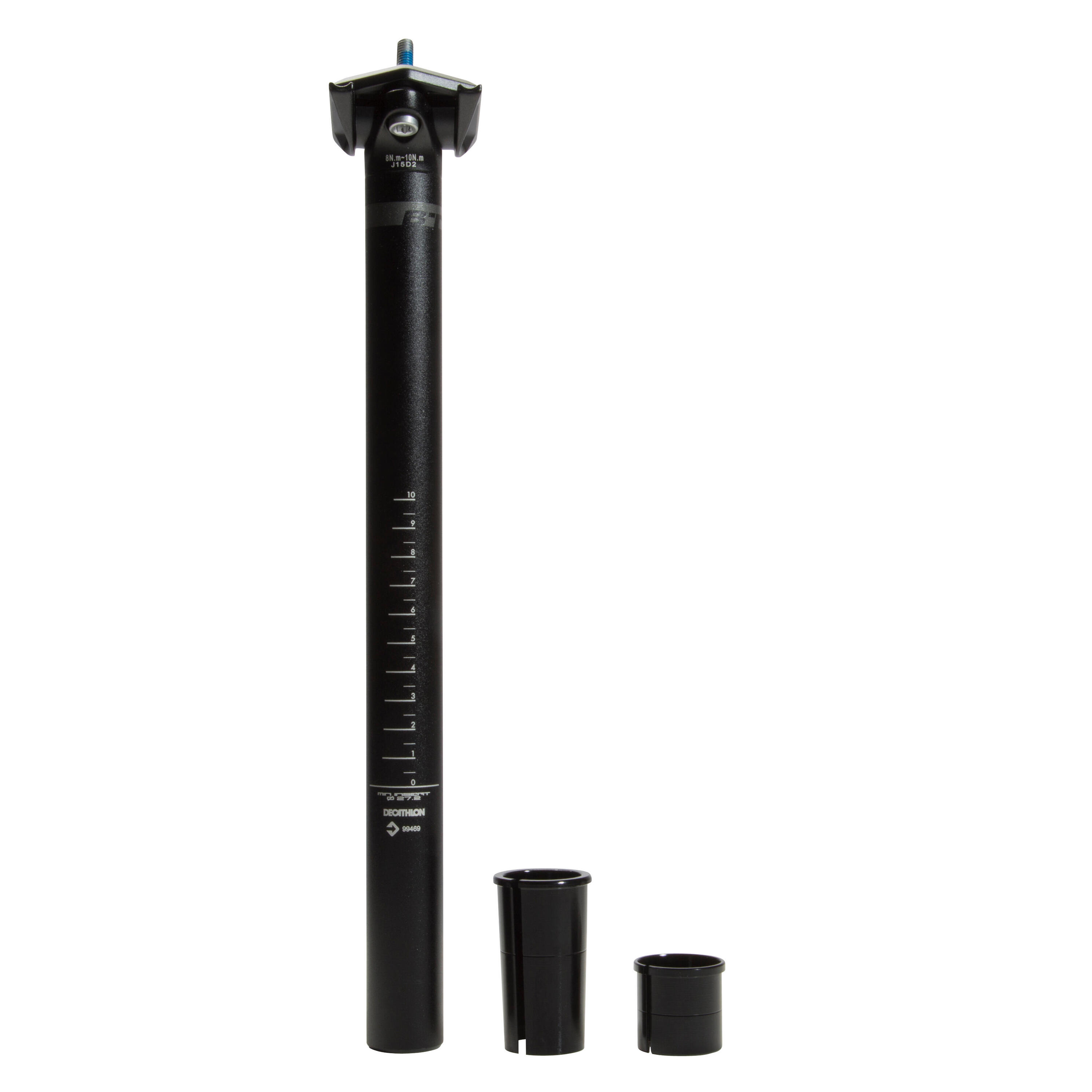 Seat Post 27.2mm - 29.8mm to 33mm - Black 3/6