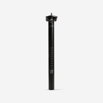 Zadelpen diameter 27.2 mm met adapter 29.8 tot 33 mm zwart