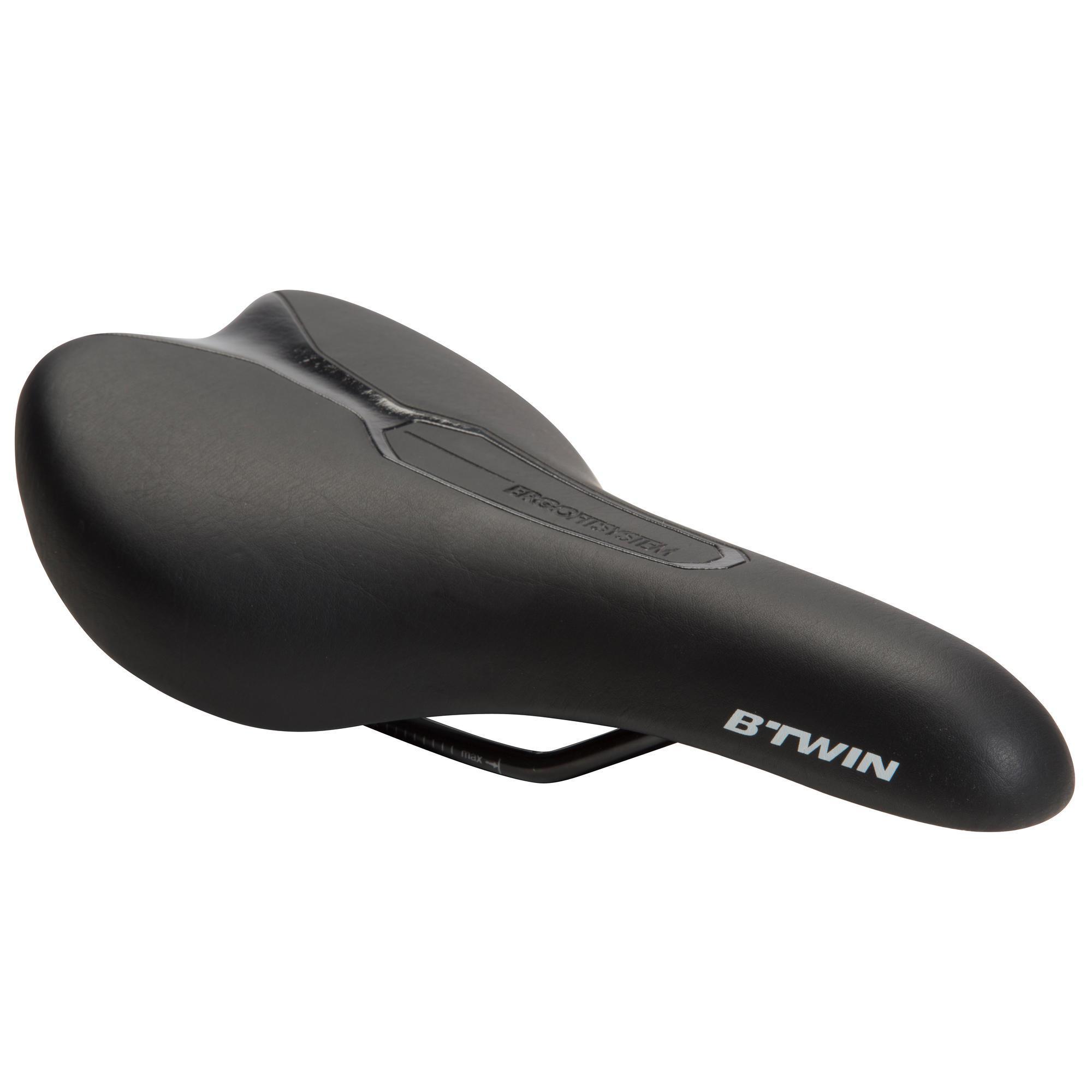 Sport Comfort Bike Saddle - Black Decathlon