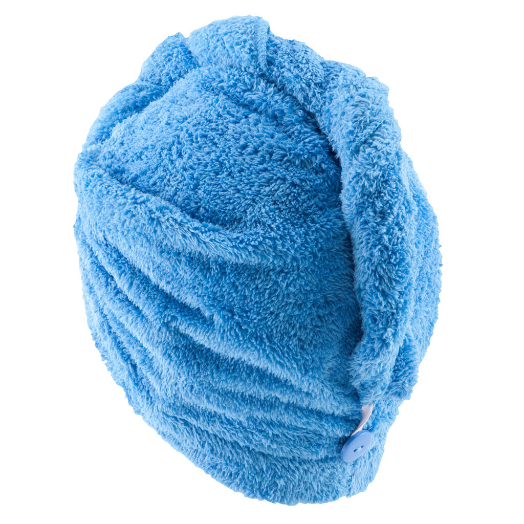 Haar-Handtuch Mikrofaser weich cyanblau