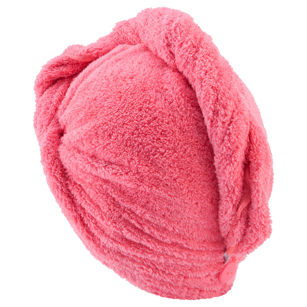 Swimming Soft Microfibre Hair Towel - Pink