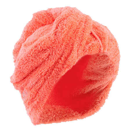 Serviette microfibre douce cheveux orange