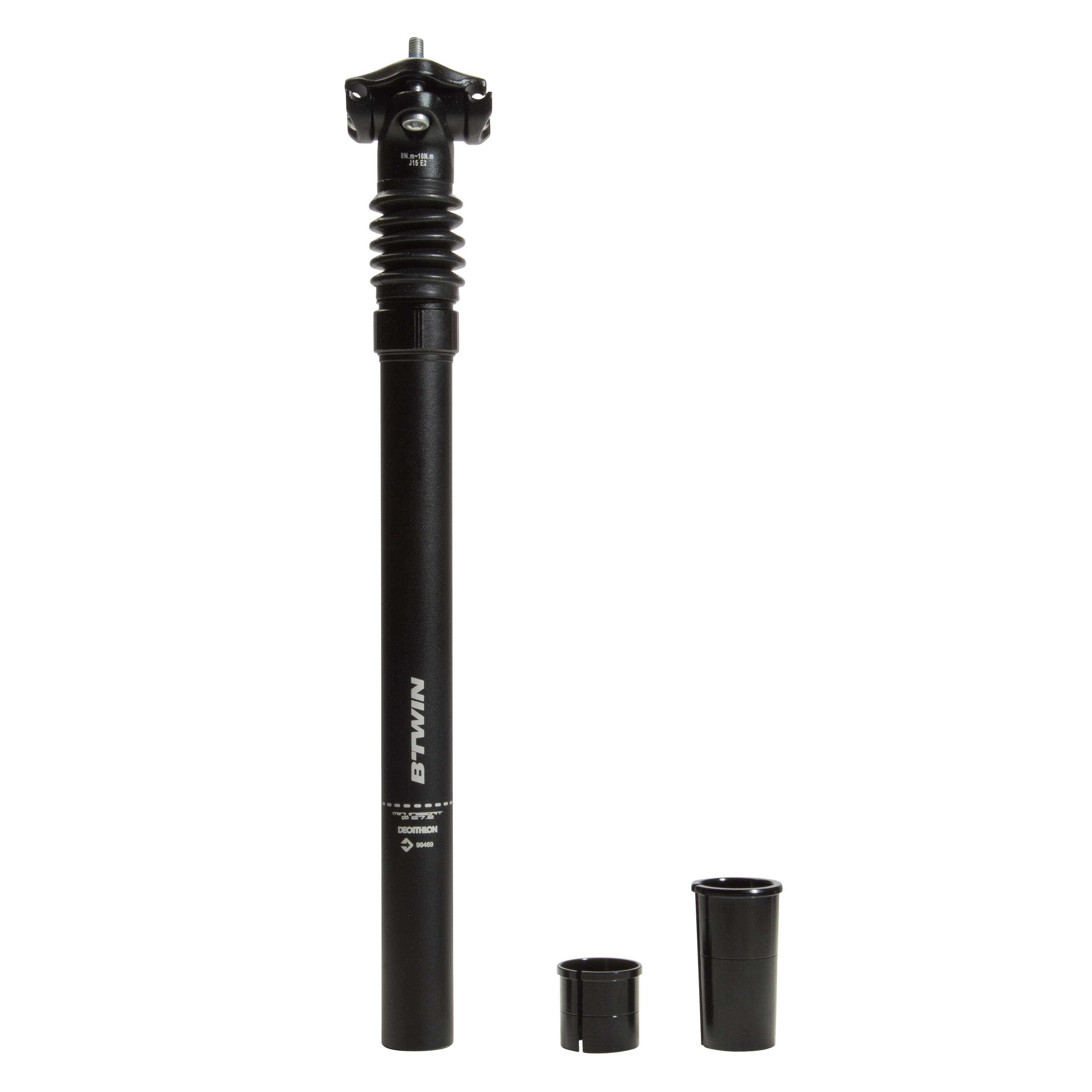 Decathlon Sattelstütze gefedert Durchmesser 27.2 mm mit Adapter für 29.8 und 33 mm | 03608409918642 Decathlon Sattelstütze gefedert Durchmesser 27.2 mm mit Adapter für 29.8 und 33 mm | 03608409918642