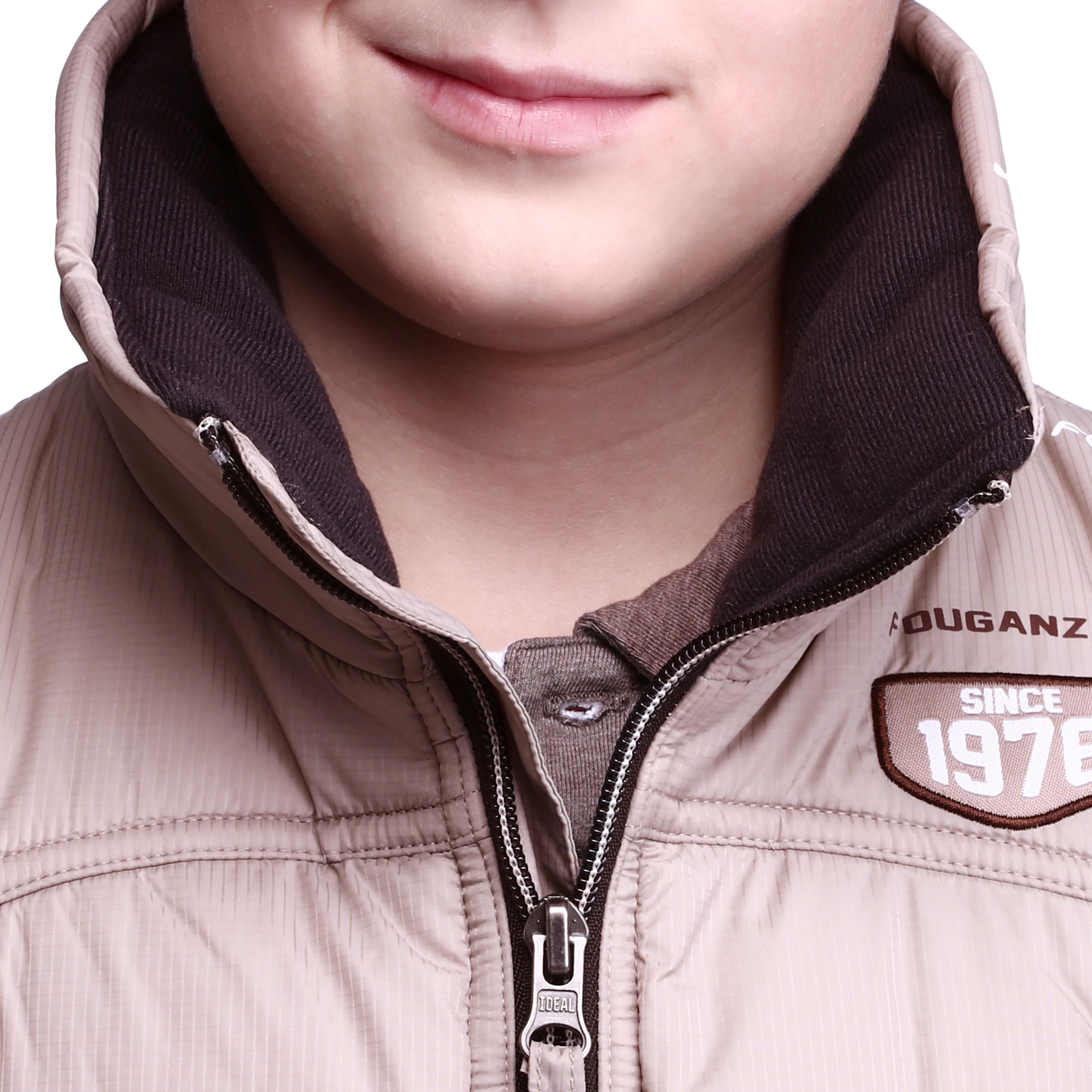Paddock Kids' Warm Horse Riding Gilet - Beige 6/18
