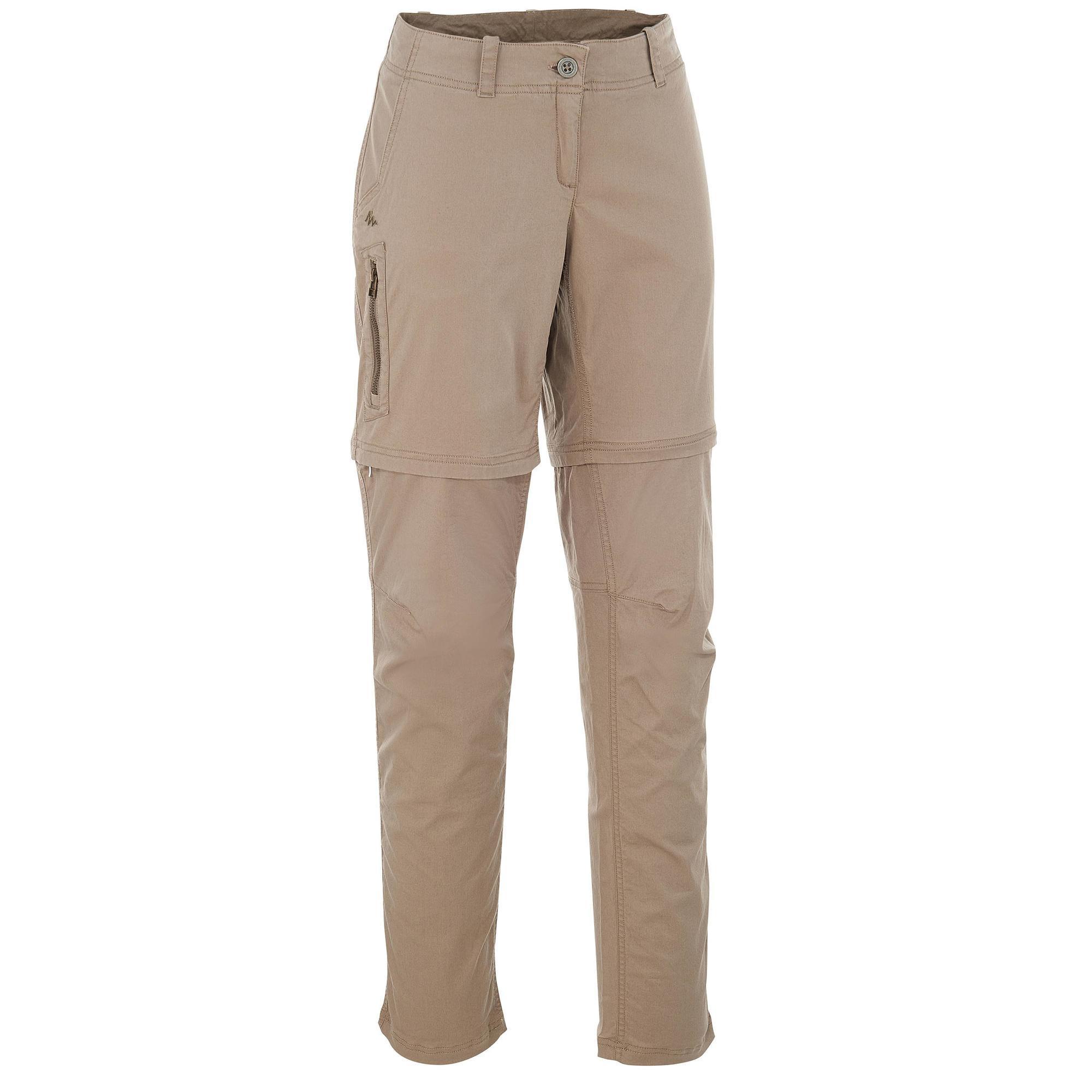 Pantalon Modulable Randonnée Femme Arpenaz 100 Beige | Quechua