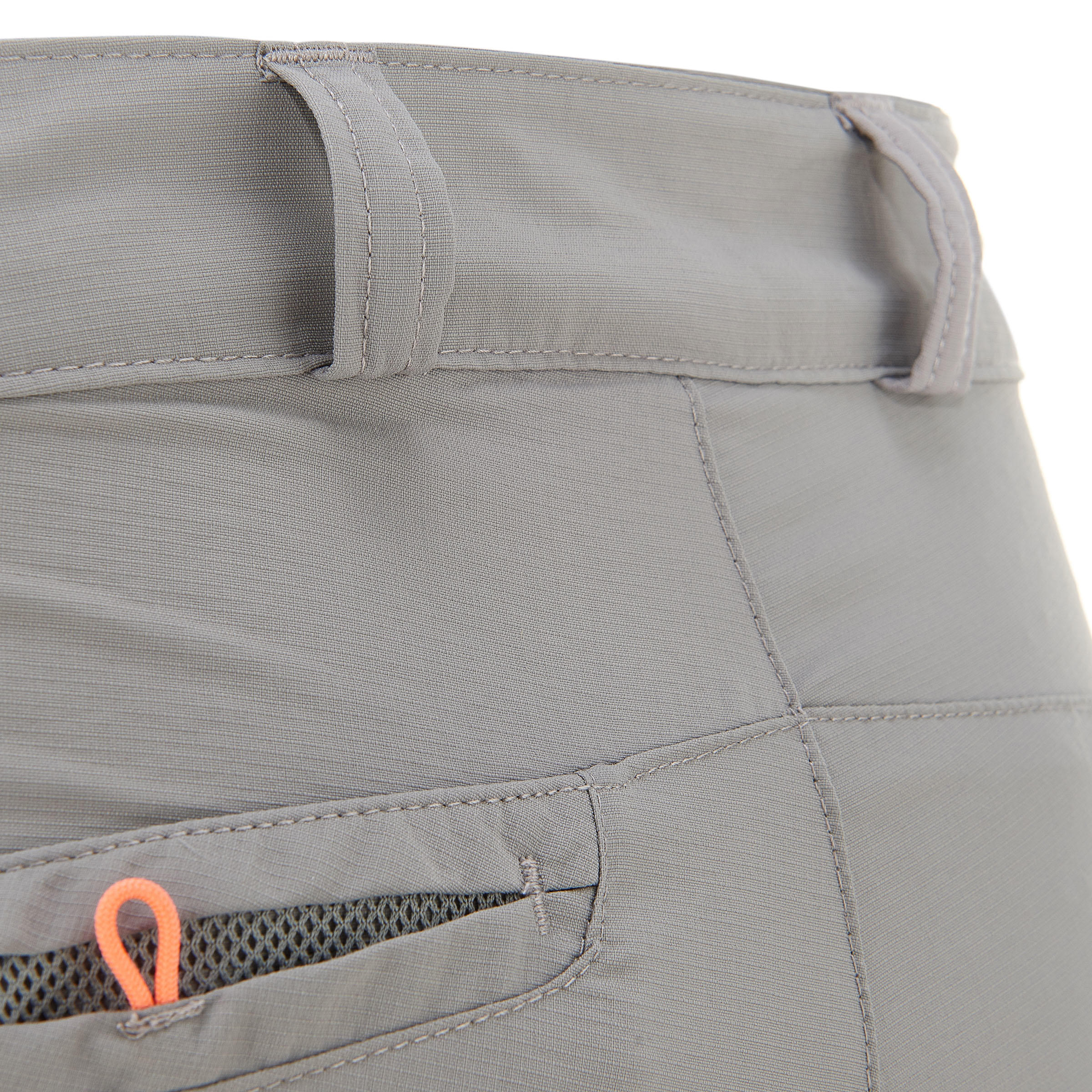 Women's Forclaz 100 modular grey trekking trousers 13/15
