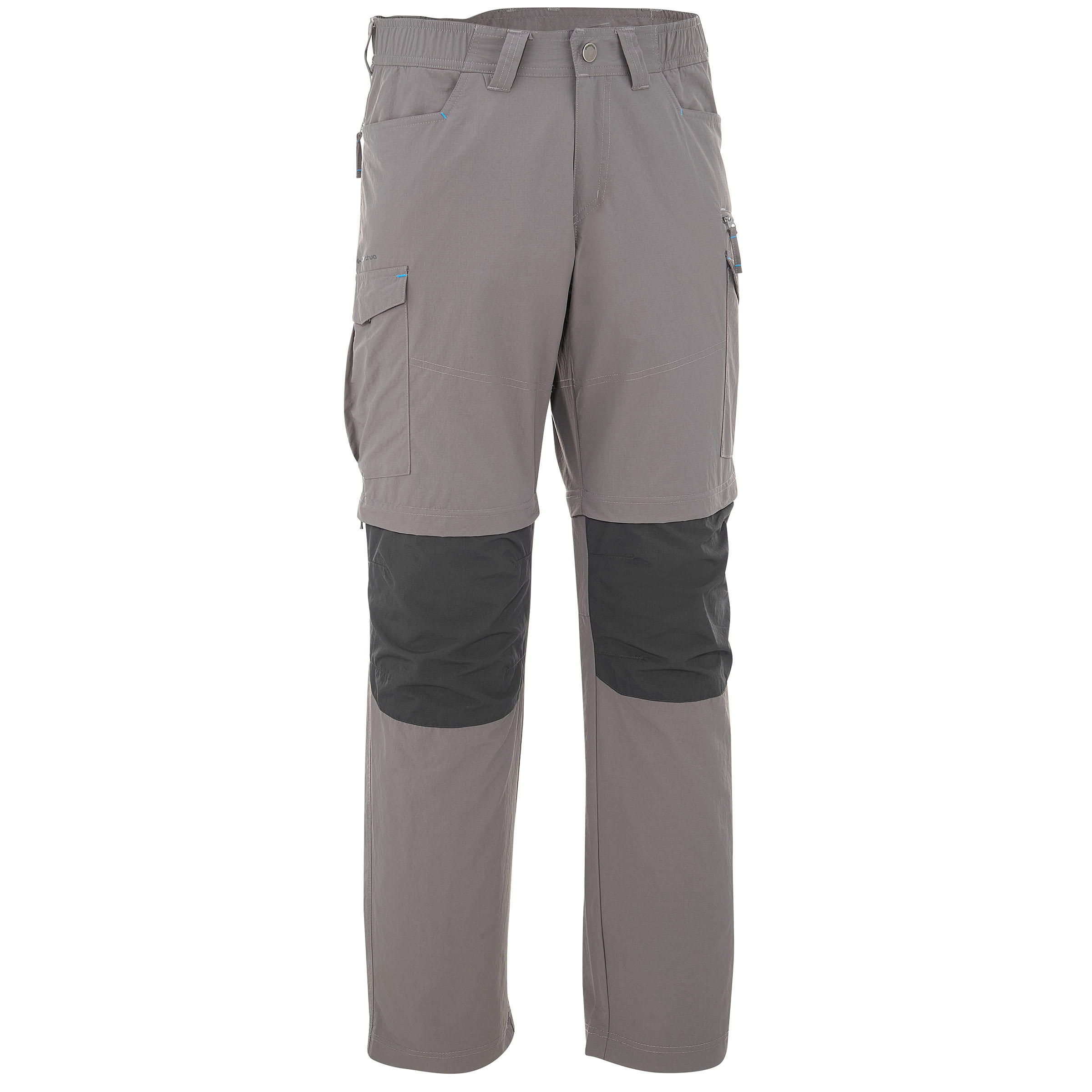 Forclaz 100 convertible hiking trousers - Light Grey 1/19