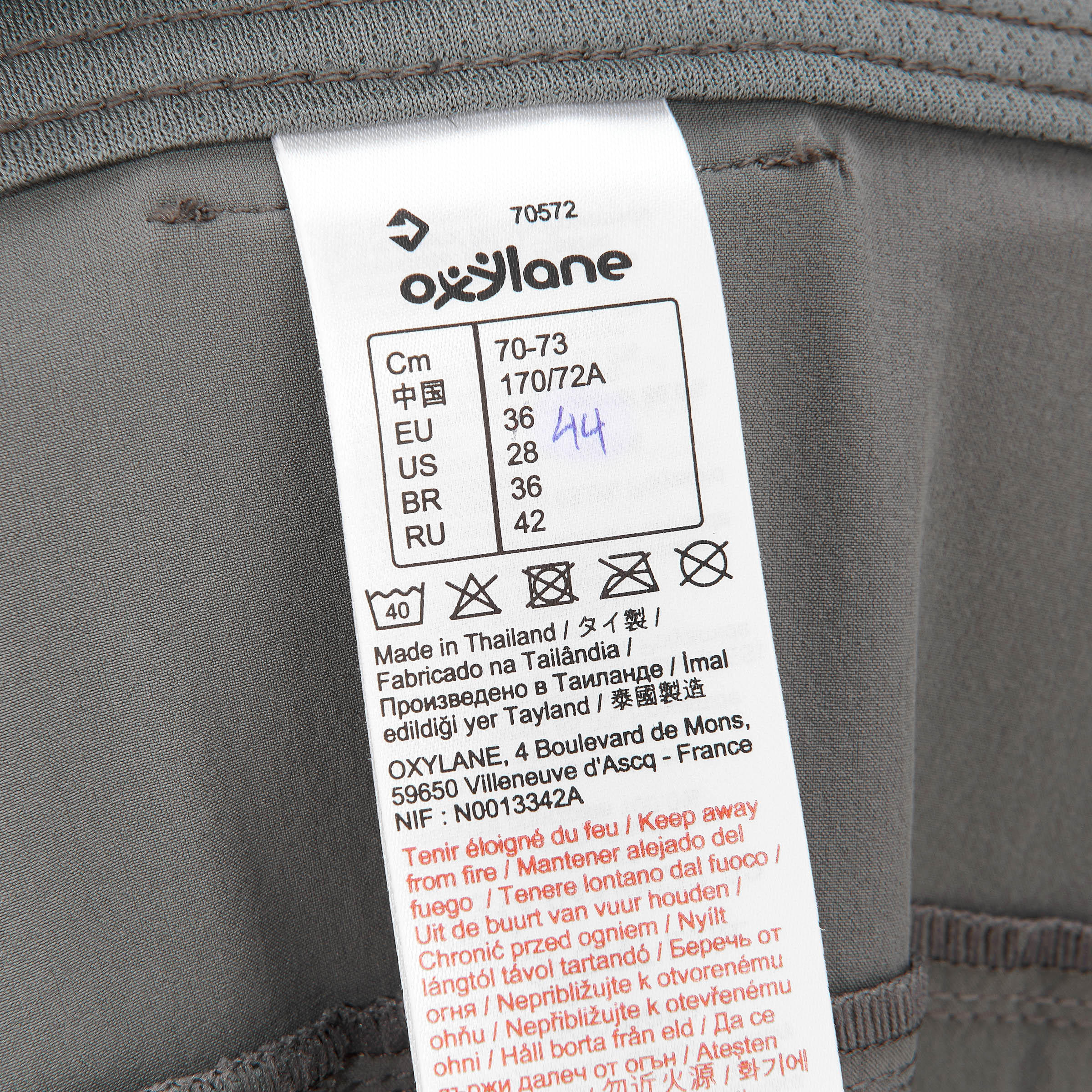 Forclaz 500 Men's Hiking Trousers - Grey 8/18