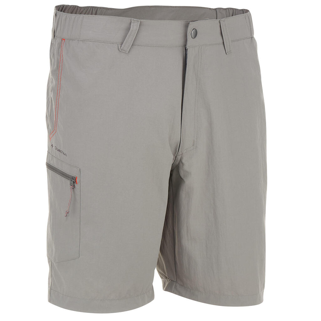 Forclaz 50 men's hiking shorts - light grey