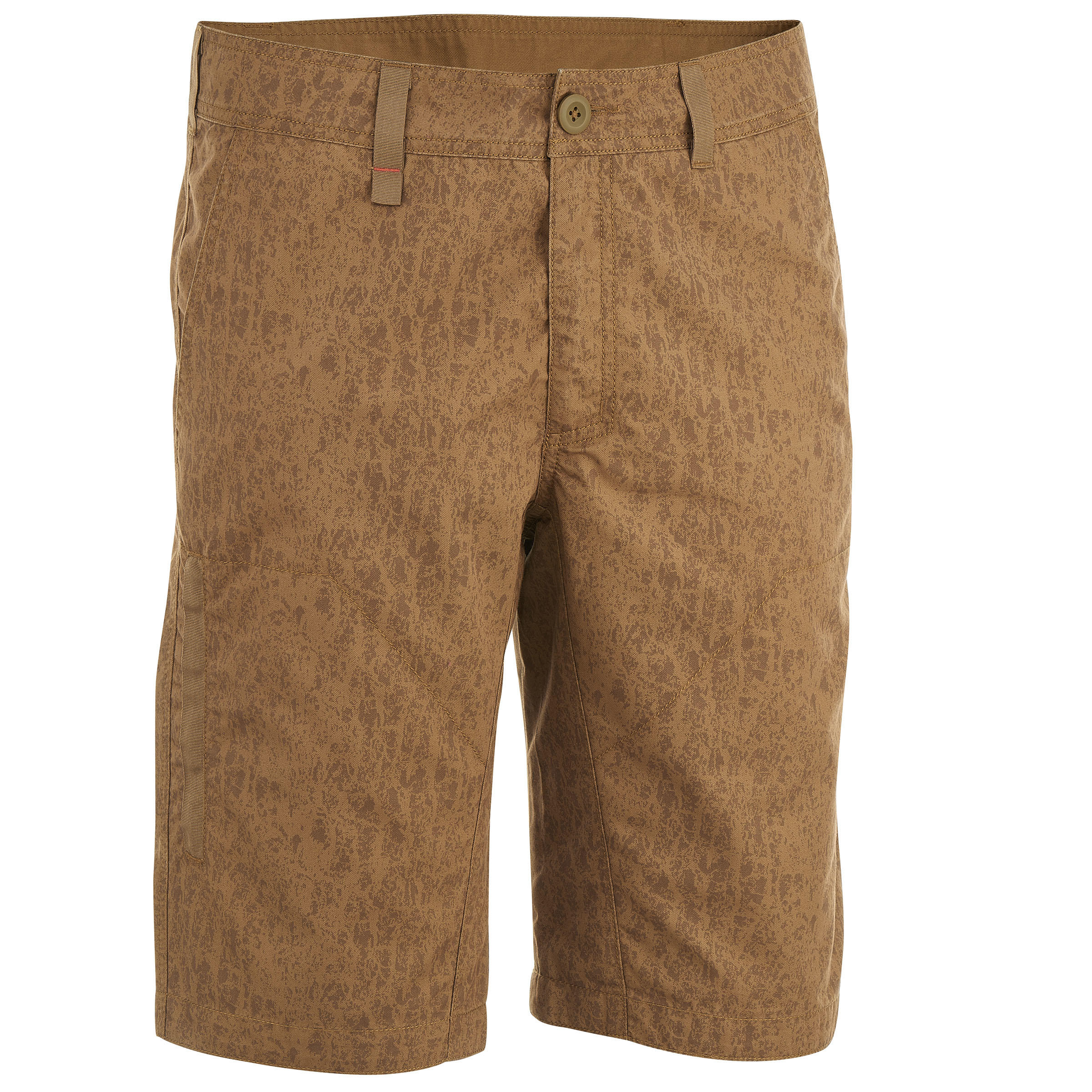 QUECHUA Arpenaz 100 Men's Hiking Shorts - Brown Motif