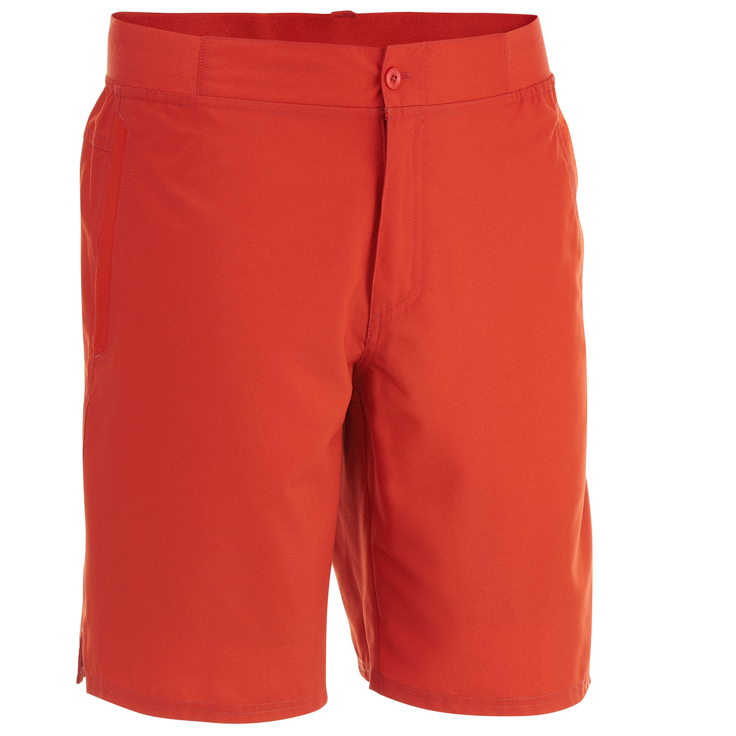 QUECHUA NH100 Men's Country Walking Shorts - Brick